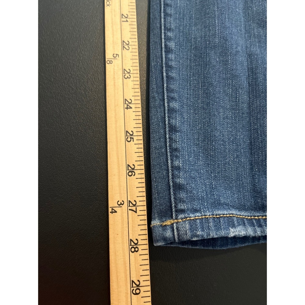 Torrid Bombshell Skinny Jeans Size 12R Distressed Ripped Stretch Denim Blue - Picture 6 of 9